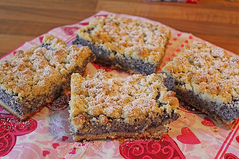 Mohn - Streuselkuchen