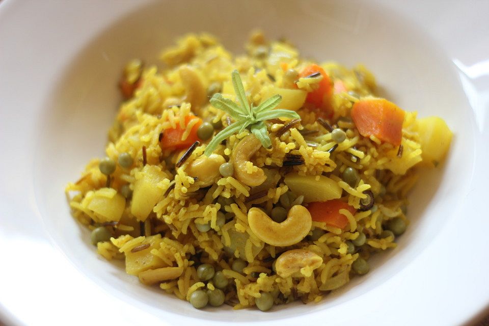 Sabsi Pulao (Sabzi Pulao)