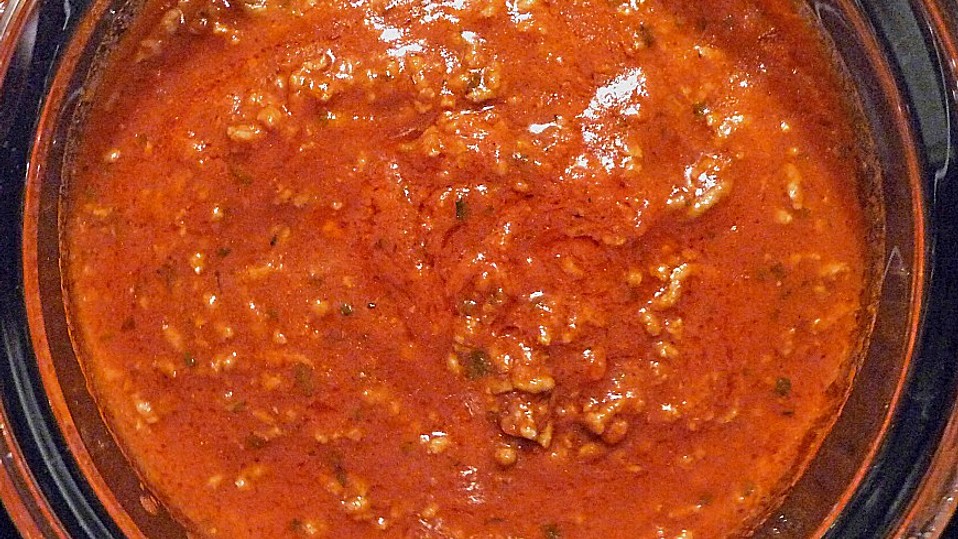 Tomatensoße mit Hackfleisch von Liesbeth Tomatensoße mit Hackfleisch von Liesbeth