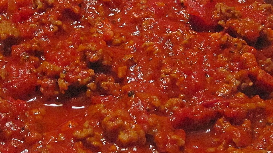 Tomatensoße mit Hackfleisch von Liesbeth Tomatensoße mit Hackfleisch von Liesbeth