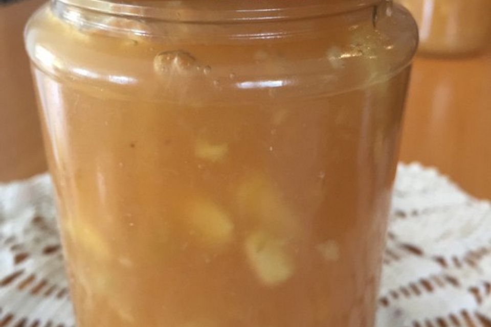 Pfirsich - Birnen - Marmelade mit Apfel