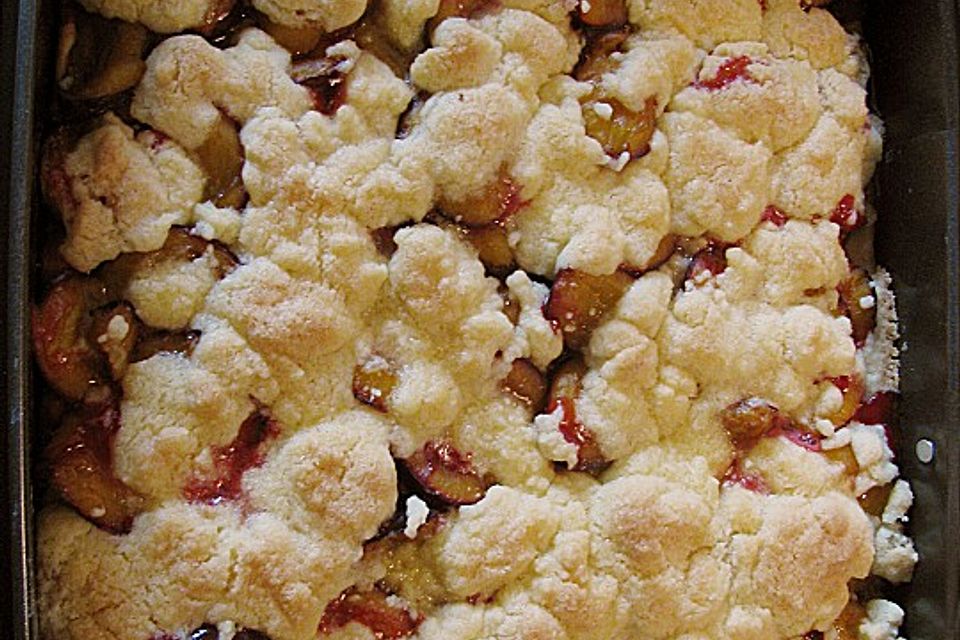 Pflaumenkuchen mit Streusel