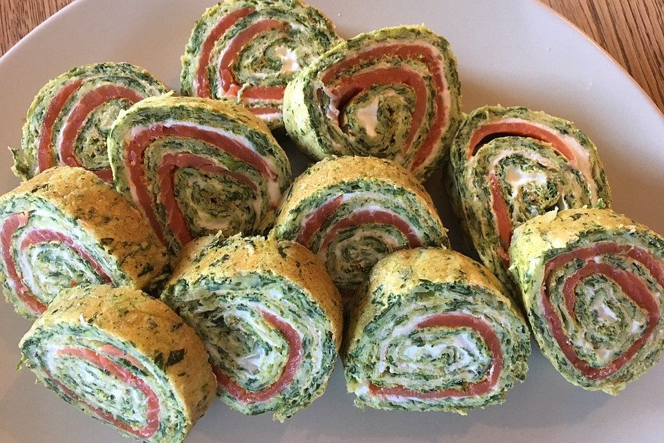 Lachs - Spinat - Roulade