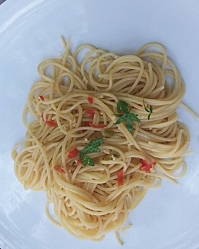 Spaghetti all' aglio, olio e peperoncino à la Alex