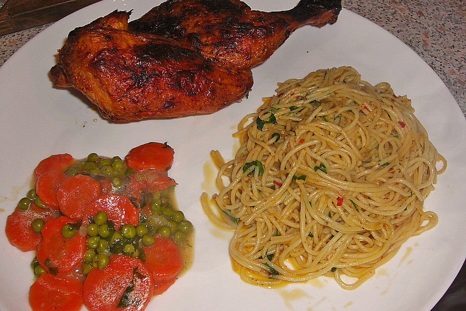 Spaghetti all' aglio, olio e peperoncino à la Alex