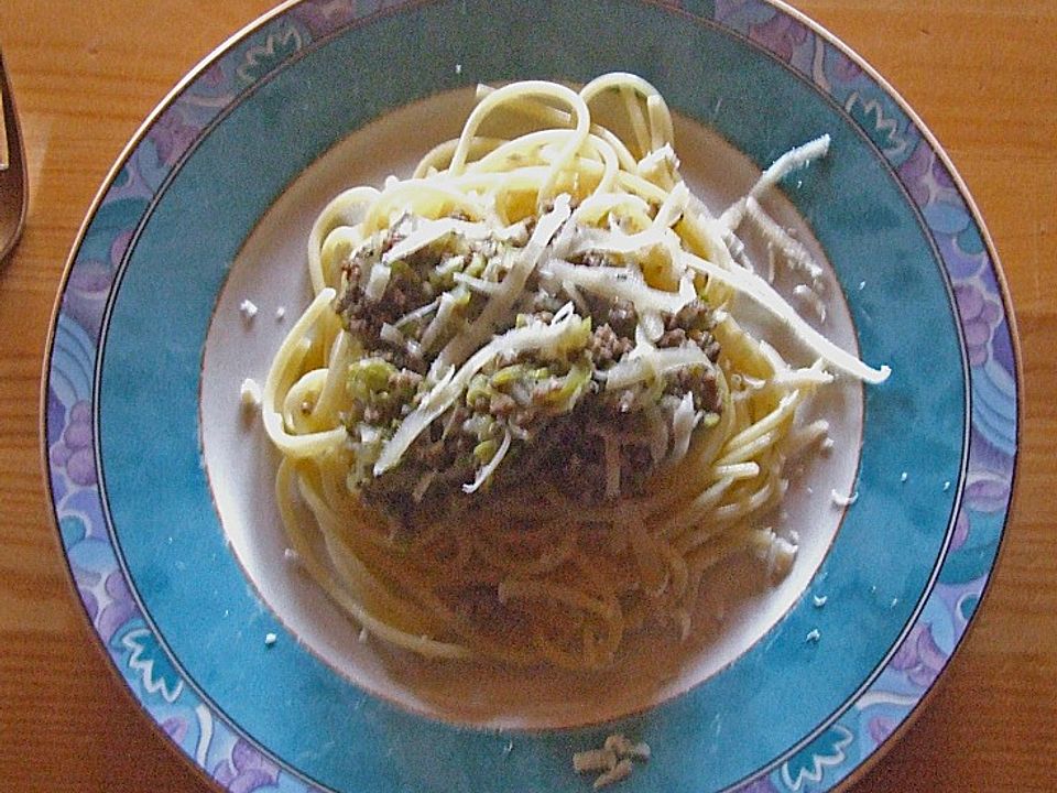 Zucchini - Spaghetti mit Hackfleisch von Mary64| Chefkoch