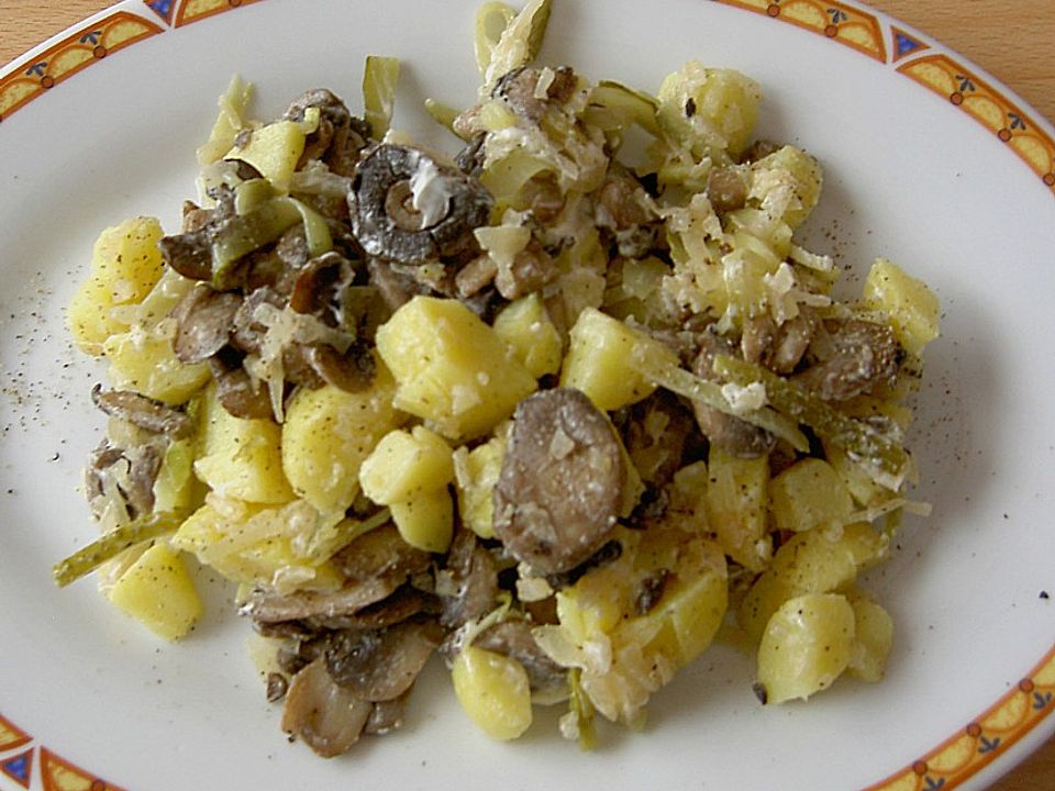 Pikanter Kartoffel - Champignons - Salat von wilana| Chefkoch