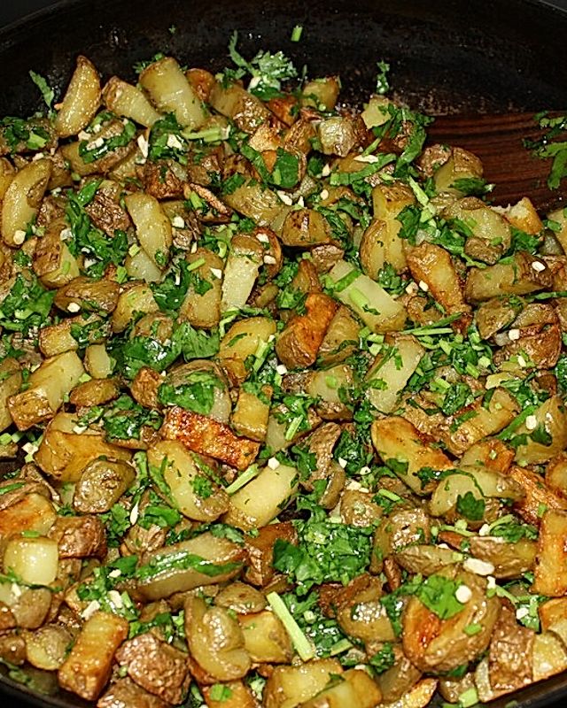 Kartoffeln mit Koriander