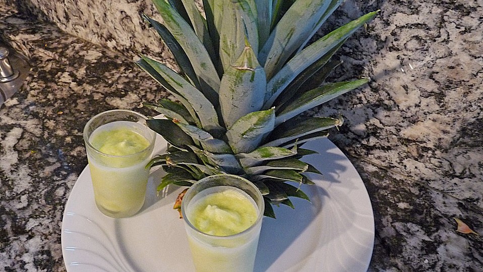 Ananas-Basilikum-Sorbet von bushcook Ananas-Basilikum-Sorbet von bushcook