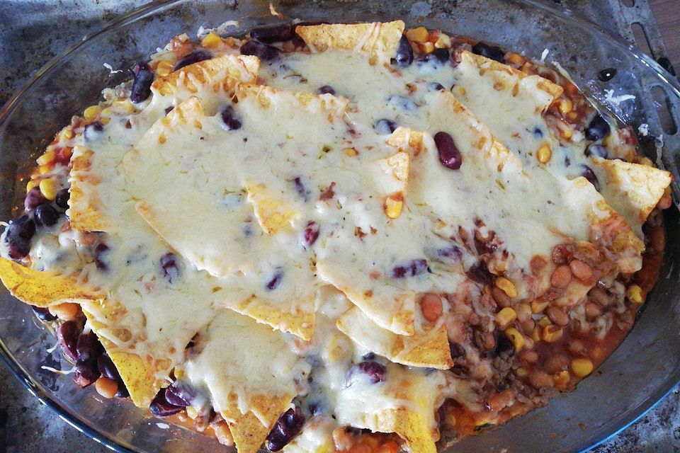 Mexikanischer Tortilla - Auflauf