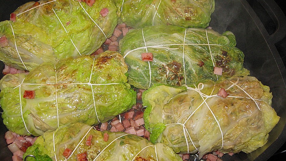 Hähnchenbrust im Wirsingmantel von Hani