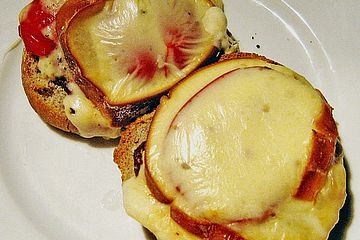 Vinschgauer überbacken mit geräuchertem Scamorza