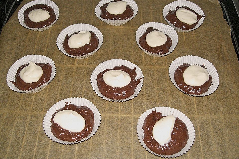 Schoko - Frischkäse Muffins