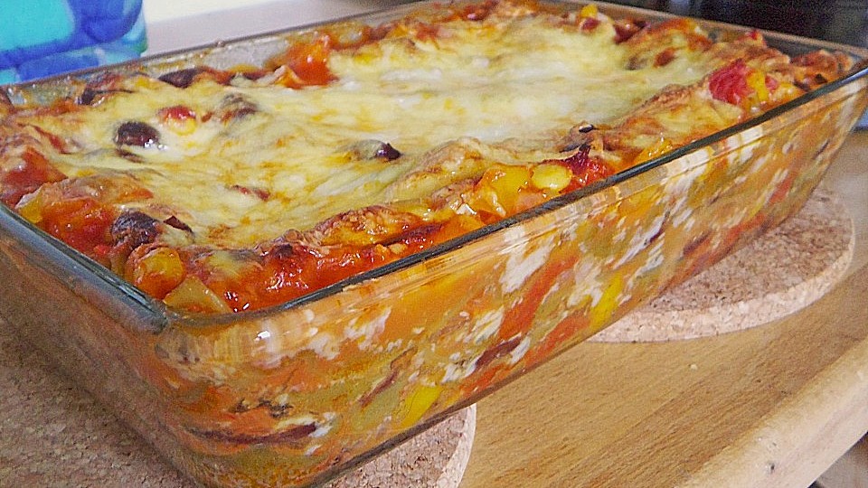 Mexikanische Lasagne Vegetarische Version Von Twinkle30 Chefkoch