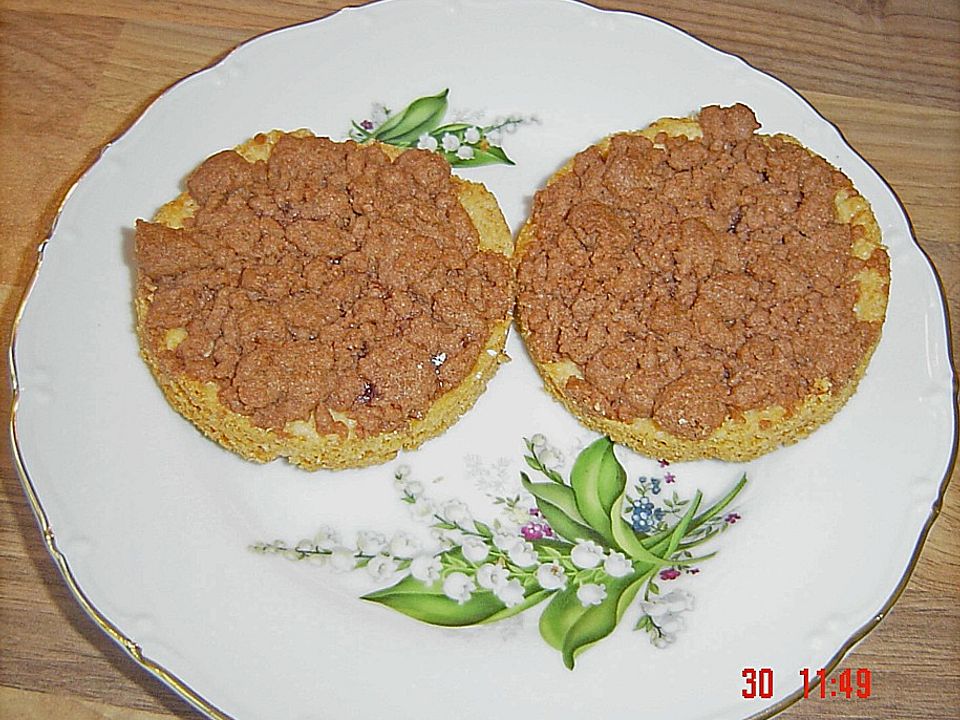 Himbeer - Schoko - Streusel - Törtchen von brisane| Chefkoch