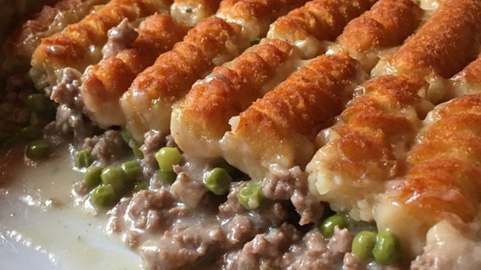 Hackfleisch - Kroketten Auflauf Hackfleisch - Kroketten Auflauf