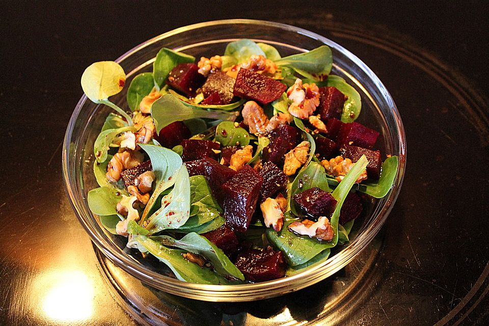 Feldsalat mit Roter Bete