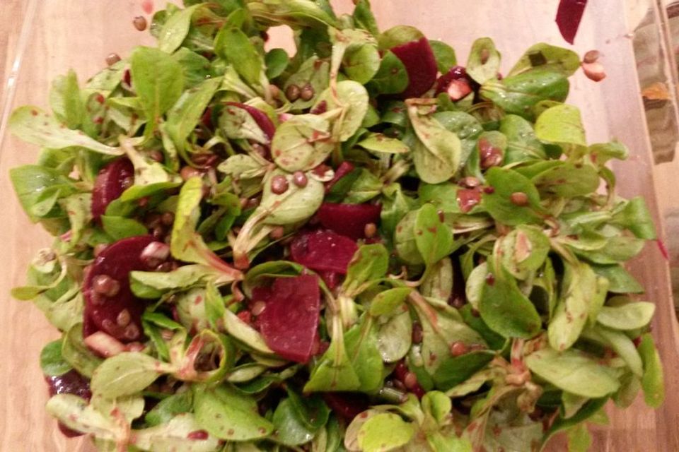 Feldsalat mit Roter Bete