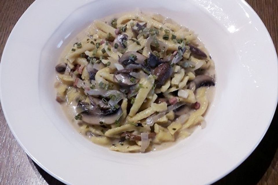 Spätzle  -Pilz - Pfanne