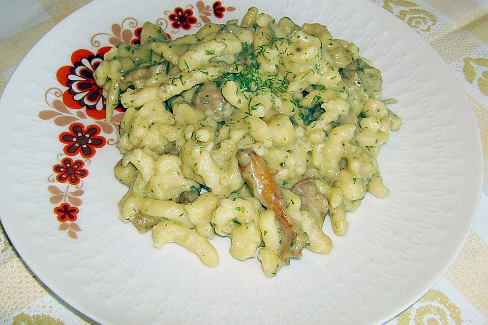 Spätzle  -Pilz - Pfanne