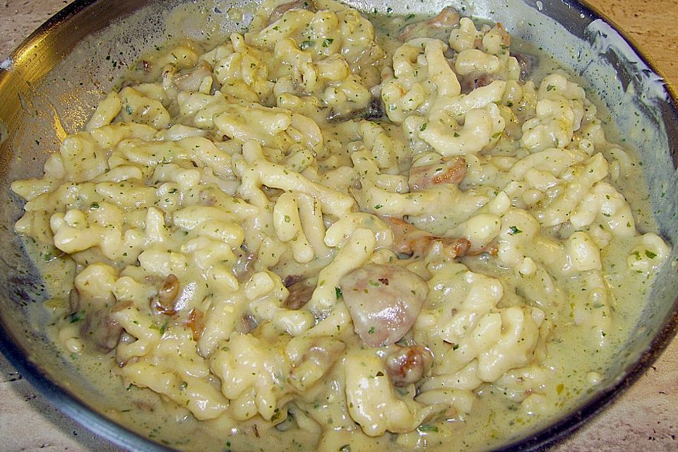 Spätzle  -Pilz - Pfanne