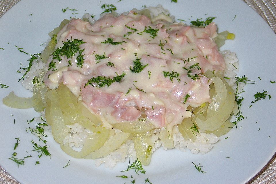 Fenchel in Käsesauce