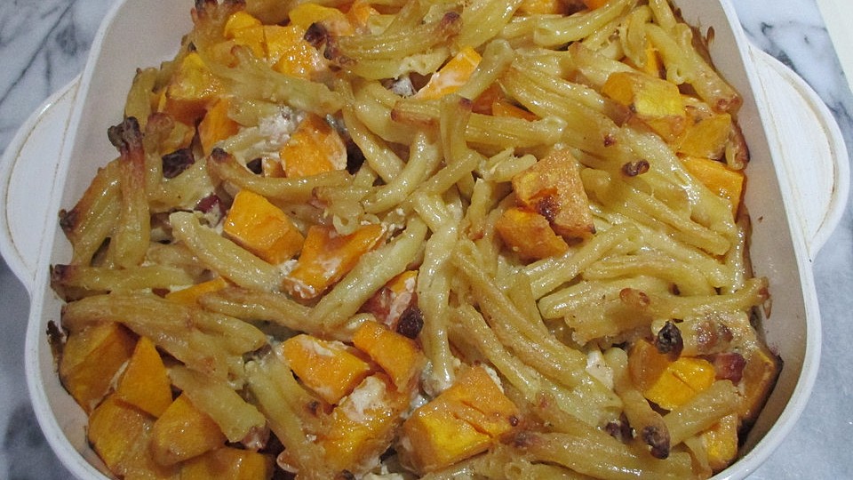 Kürbis - Penne - Auflauf von Dragonfly-Lady| Chefkoch