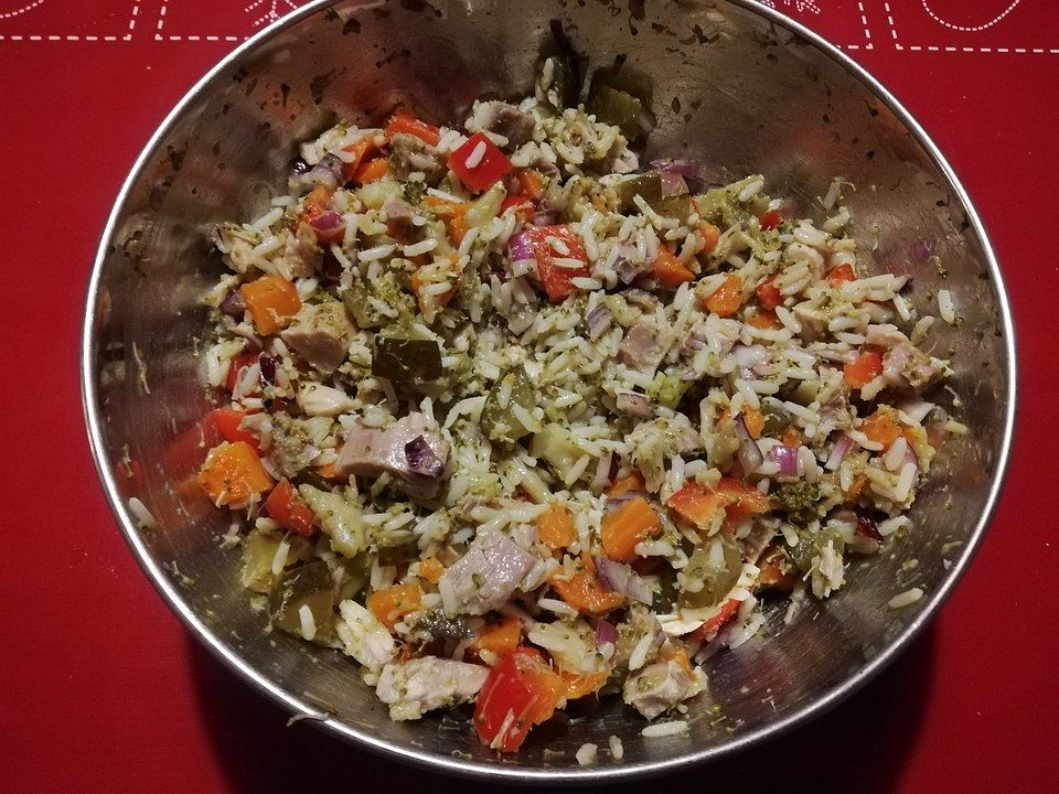 Reissalat mit Hähnchenfleisch und Brokkoli von brisane| Chefkoch