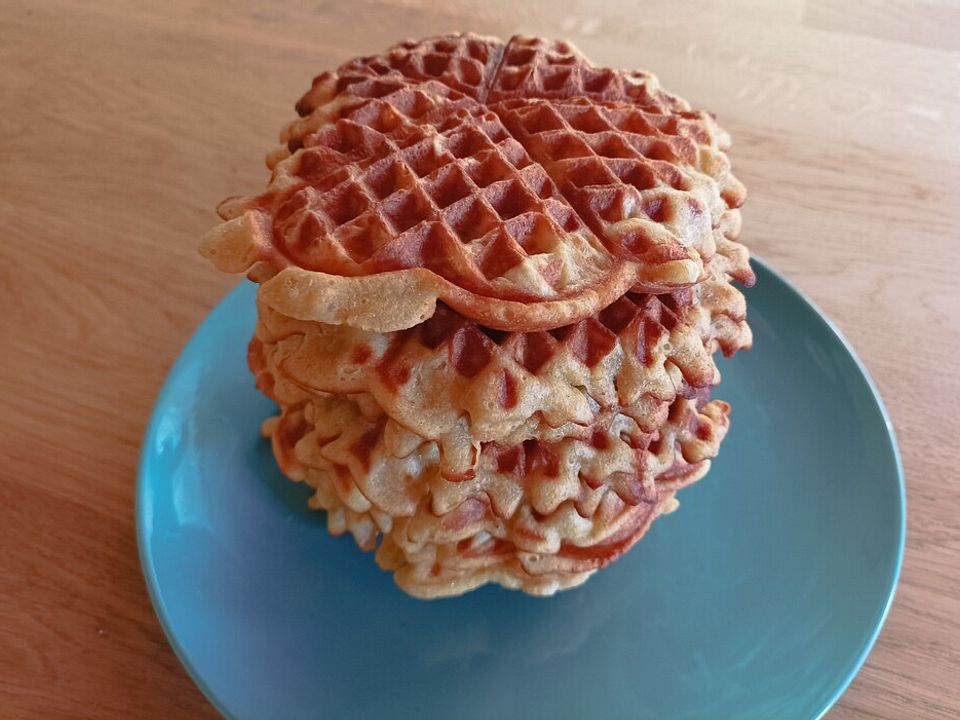 Waffeln mit Apfelstücken| Chefkoch