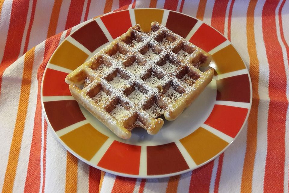 Leckere Hefewaffeln