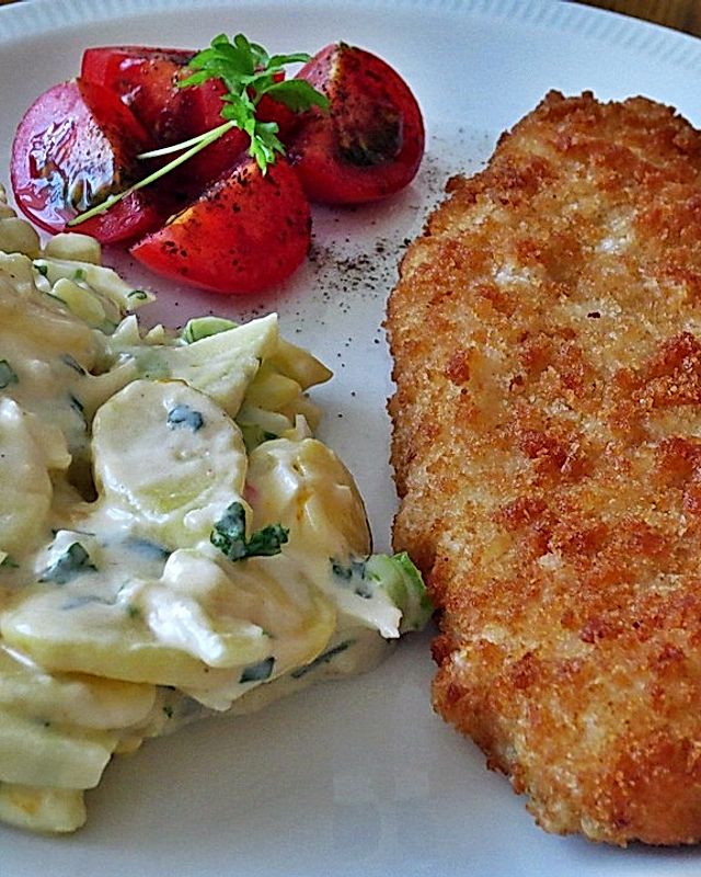 Knusperfisch mit Kartoffelsalat