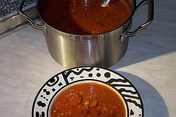 Tomaten - Bohnensuppe, serbisch