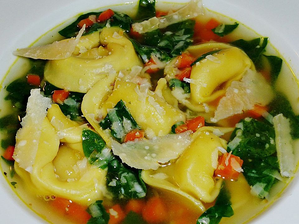 Tortellini - Spinat - Suppe| Chefkoch