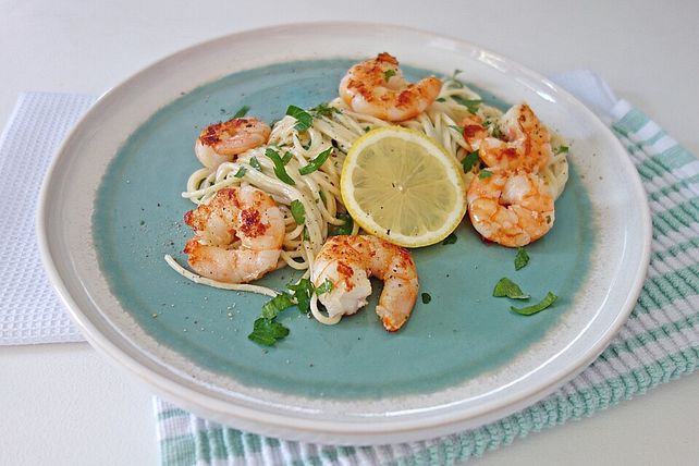 Nudeln mit Zitronen - Garnelensauce| Chefkoch