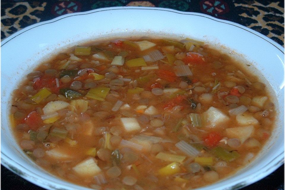 Pastinaken - Linsen - Suppe pikant