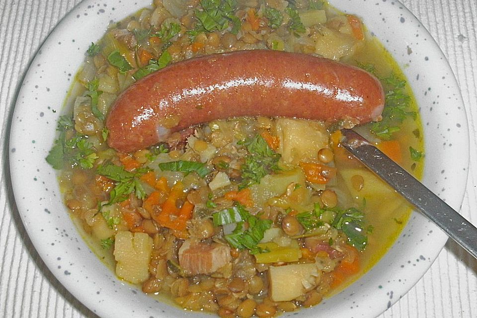 Pastinaken - Linsen - Suppe pikant