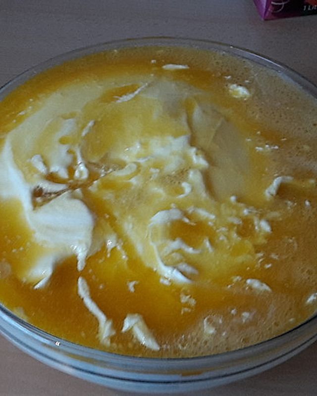 Pfirsich - Sahne - Joghurt - Creme
