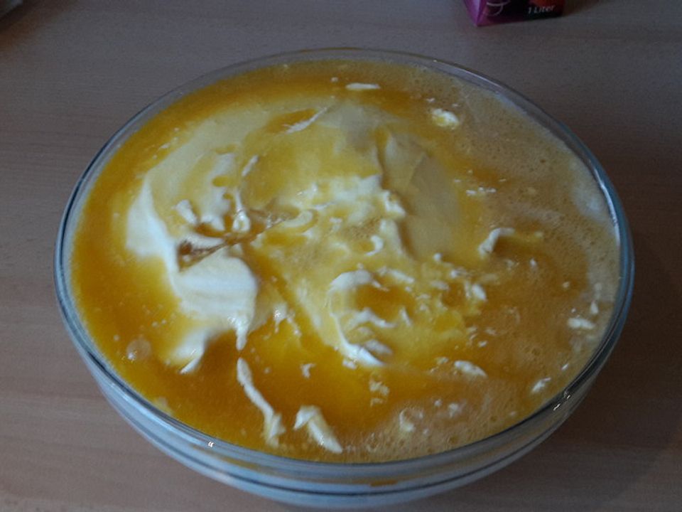 Pfirsich - Sahne - Joghurt - Creme von backmaus70| Chefkoch