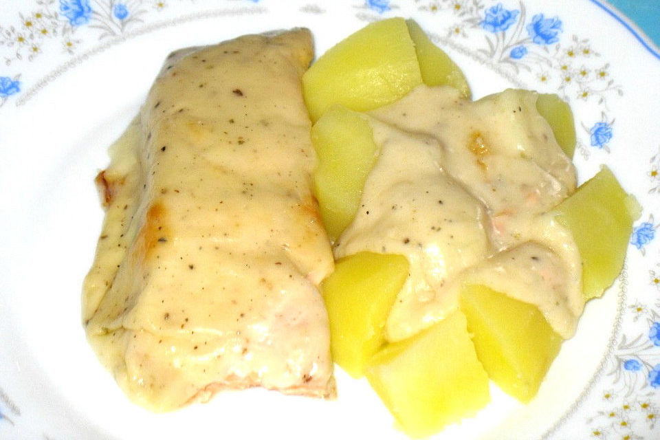 Gratinierter Lachs