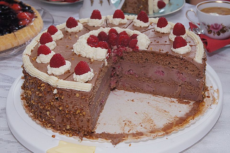 Schokolade - Himbeer - Torte