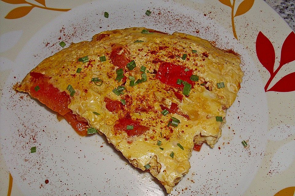 Rührei mit Tomate und Schafskäse