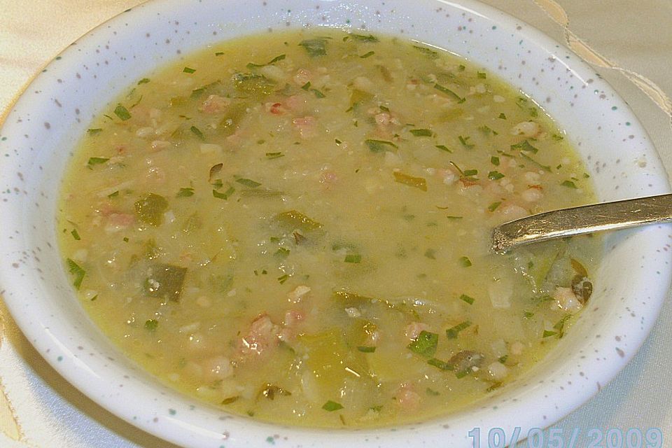 Weiße Bohnensuppe à la Hanne