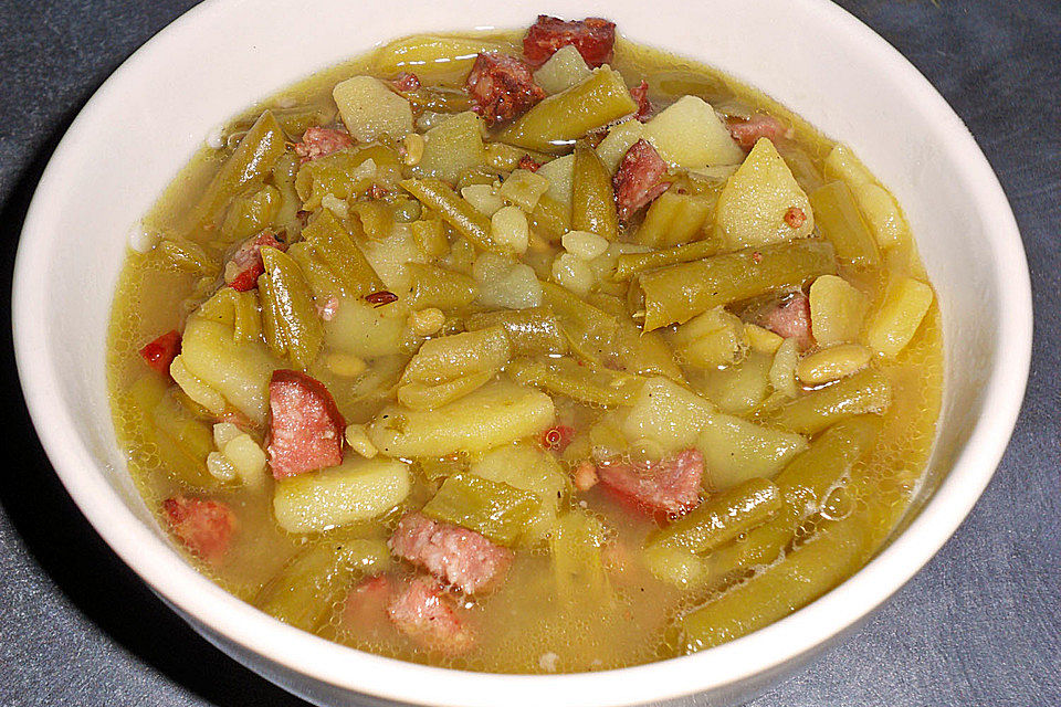 Kartoffel - Bohnen - Suppe