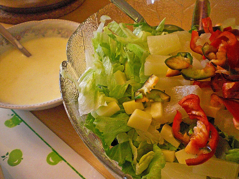 Ananas - Käse - Salat von pachuly| Chefkoch