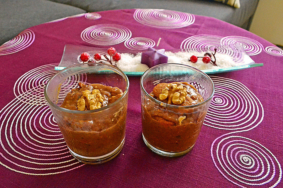 Kanarisches Nuss - Nougat - Creme Dessert