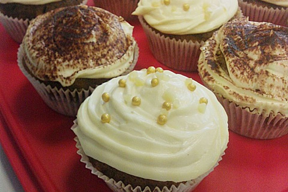 Tiramisu - Cupcakes mit  Mascarponecreme