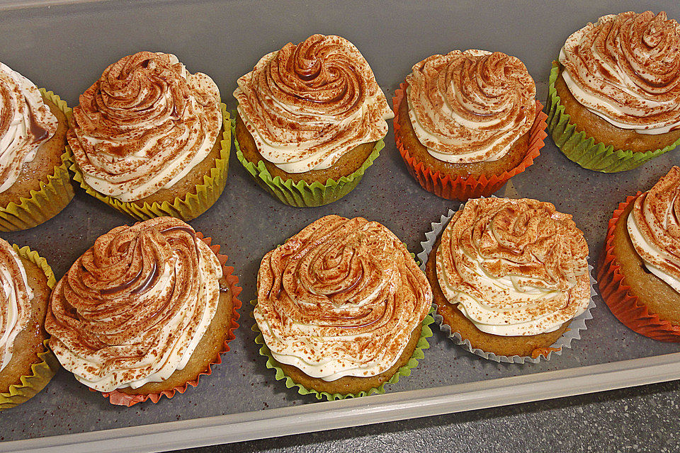 Tiramisu - Cupcakes mit  Mascarponecreme