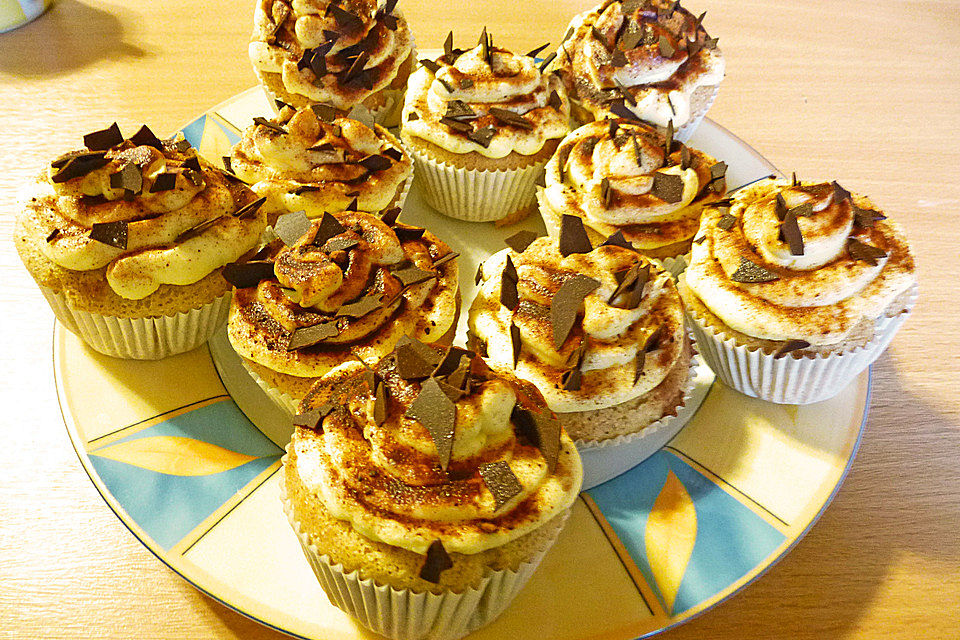 Tiramisu - Cupcakes mit  Mascarponecreme