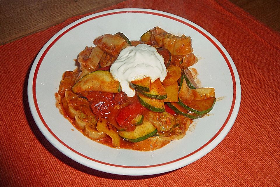 Tanjas schnelle Maultaschen-Gemüse-Pfanne