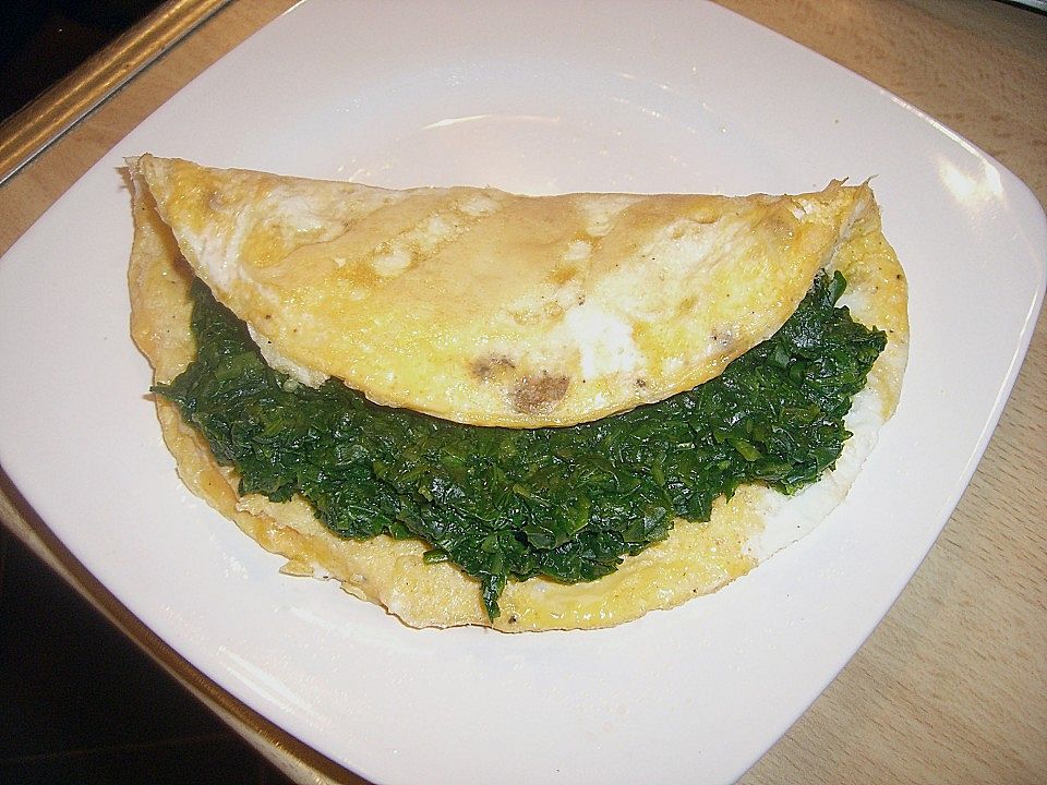 Spinat - Omelette mit Frischkäse von CosmicChrissy| Chefkoch